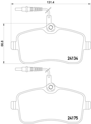 Remblokset Brembo P 61 109