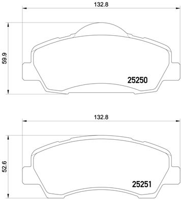 Remblokset Brembo P 61 113