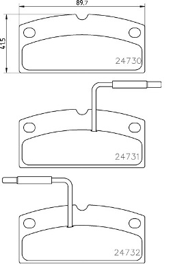 Remblokset Brembo P 62 001