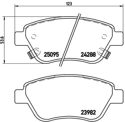 Remblokset Brembo P 66 001