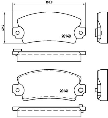 Remblokset Brembo P 68 004