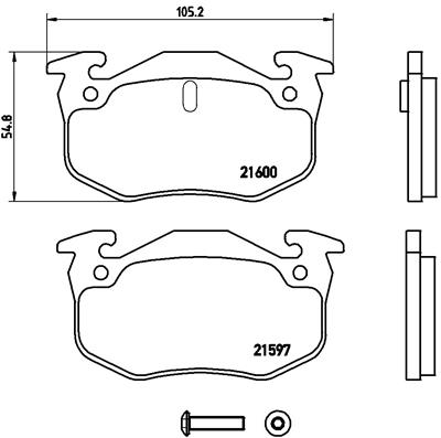 Remblokset Brembo P 68 018