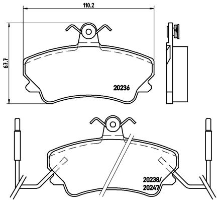 Remblokset Brembo P 68 019