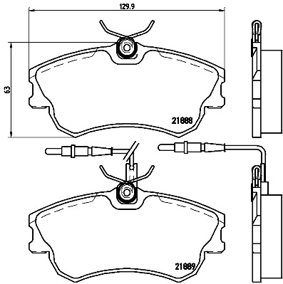 Remblokset Brembo P 68 023