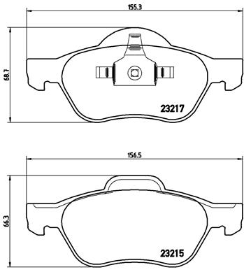 Remblokset Brembo P 68 029