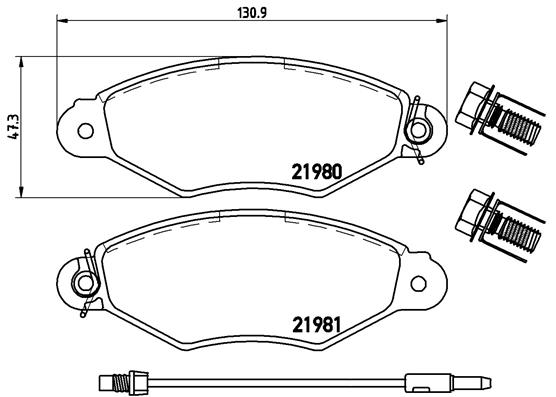 Remblokset Brembo P 68 042