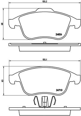 Remblokset Brembo P 68 047