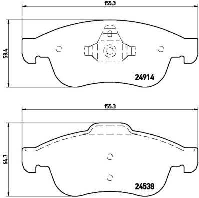 Remblokset Brembo P 68 050