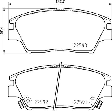 Remblokset Brembo P 77 001