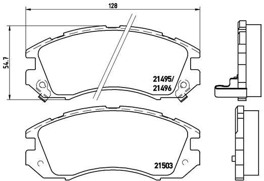 Remblokset Brembo P 78 004