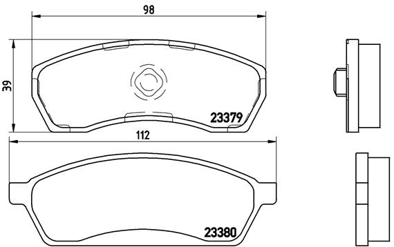 Remblokset Brembo P 78 008