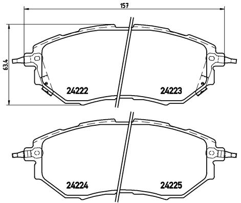 Remblokset Brembo P 78 017