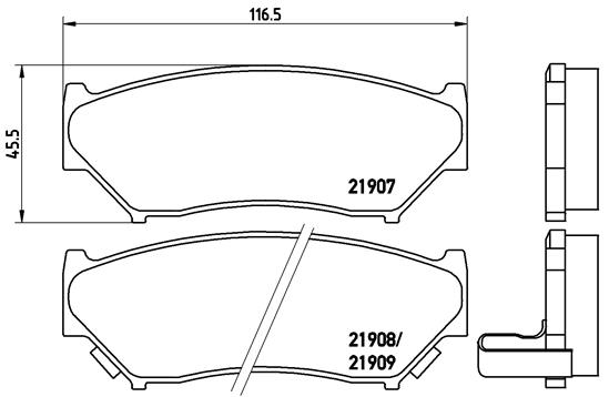 Remblokset Brembo P 79 008