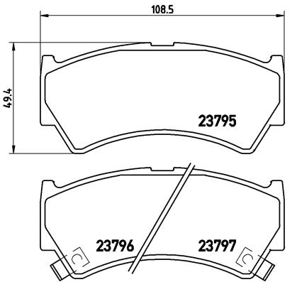 Remblokset Brembo P 79 013