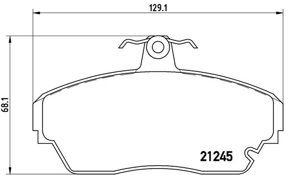 Remblokset Brembo P 82 001