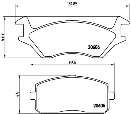 Remblokset Brembo P 83 004