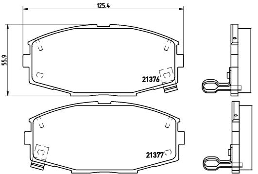 Remblokset Brembo P 83 020