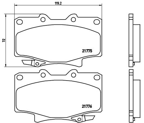 Remblokset Brembo P 83 025