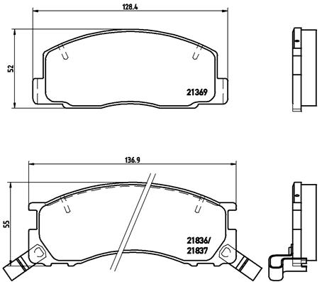 Remblokset Brembo P 83 029