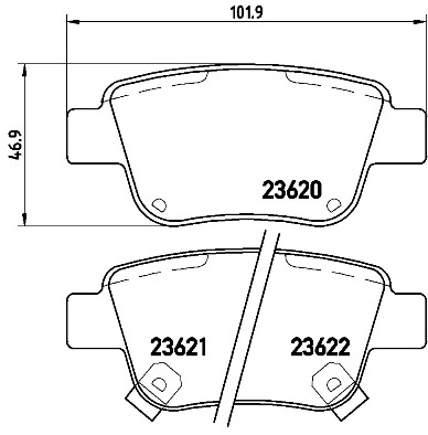 Remblokset Brembo P 83 047