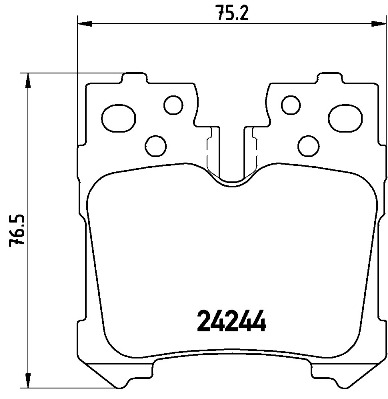 Remblokset Brembo P 83 076