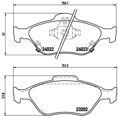 Remblokset Brembo P 83 085