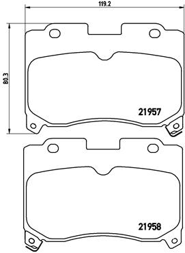 Remblokset Brembo P 83 090