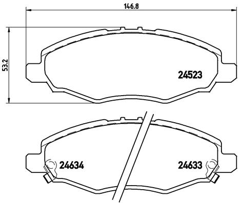 Remblokset Brembo P 83 094