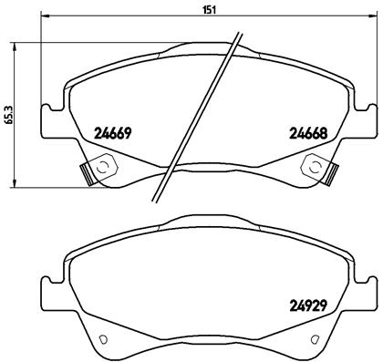 Remblokset Brembo P 83 109