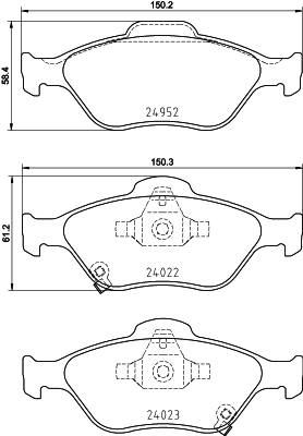 Remblokset Brembo P 83 159