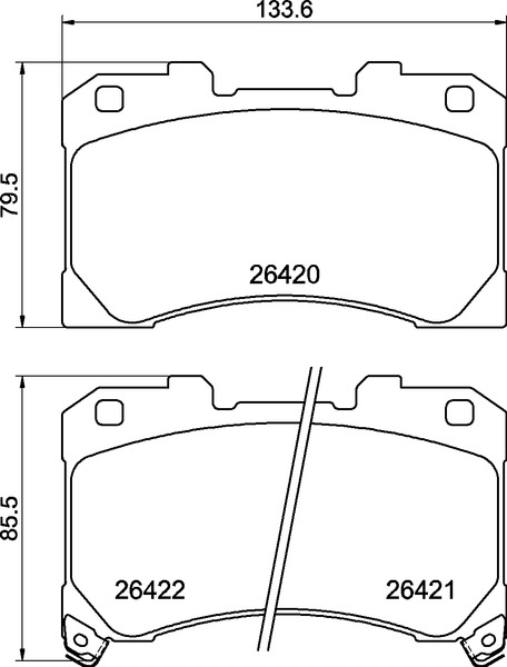 Remblokset Brembo P 83 184