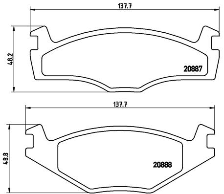 Remblokset Brembo P 85 005