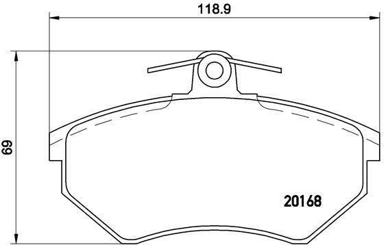 Remblokset Brembo P 85 011