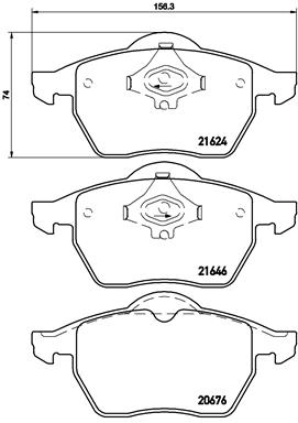 Remblokset Brembo P 85 036