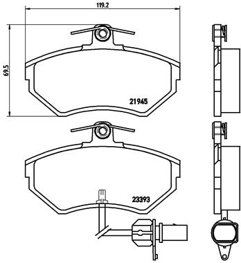 Remblokset Brembo P 85 044