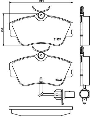 Remblokset Brembo P 85 050