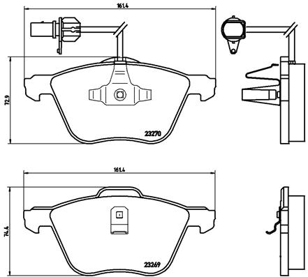 Remblokset Brembo P 85 061