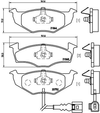 Remblokset Brembo P 85 071