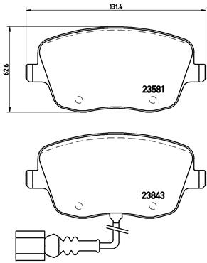 Remblokset Brembo P 85 077