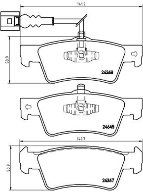 Remblokset Brembo P 85 091