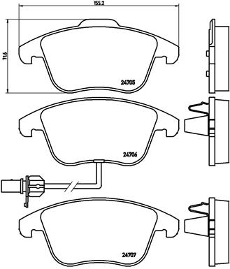 Remblokset Brembo P 85 113