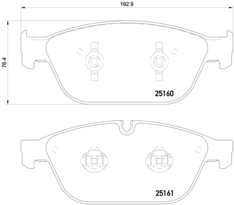 Remblokset Brembo P 85 128