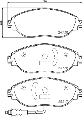 Remblokset Brembo P 85 144