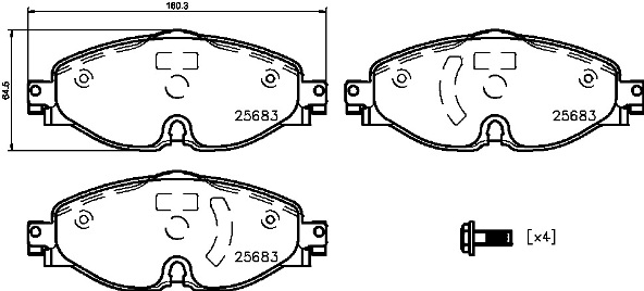 Remblokset Brembo P 85 147X