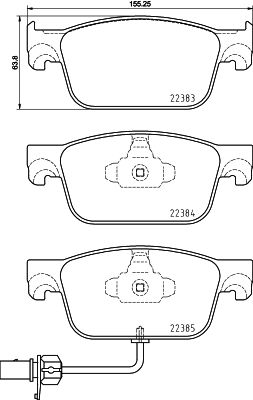 Remblokset Brembo P 85 153