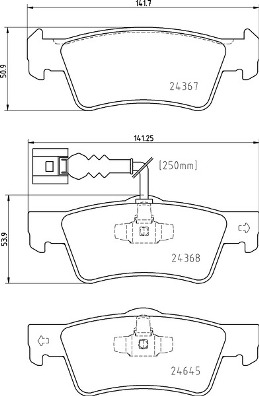 Remblokset Brembo P 85 163