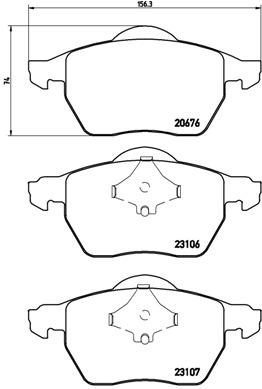 Remblokset Brembo P 86 015