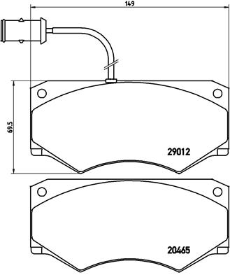 Remblokset Brembo P A6 013