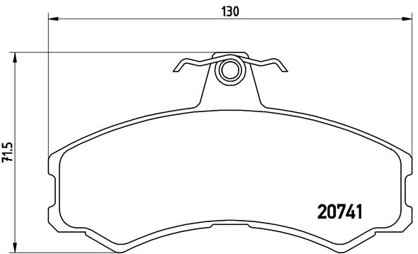 Remblokset Brembo P A6 024