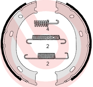 Remschoen set Brembo S 50 510